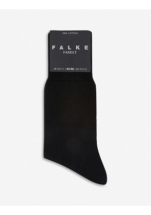 Falke Men's Black Firenze Socks, Size: 5.5-6.5
