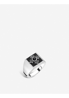 Rebel At Heart sterling-silver and onyx signet ring