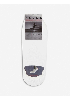 Falke Men's White Cool Kick Invisible Socks, Size: 11-13