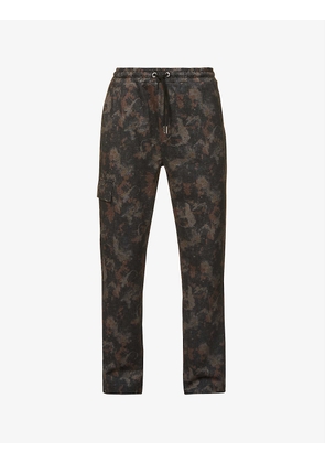 Nant abstract-print regular-fit tapered-leg stretch-woven trousers