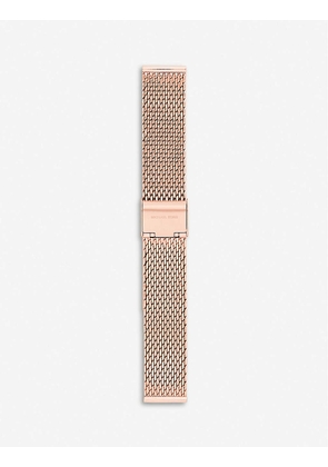 Runway rose-gold-plated stainless-steel watch strap