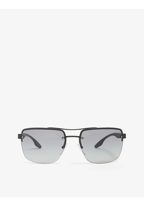 PS60US rectangle-frame aviator sunglasses