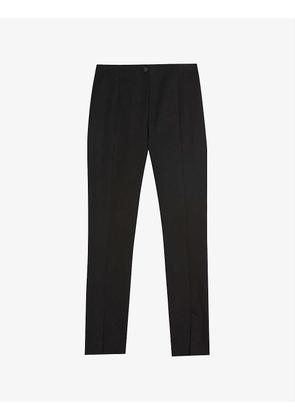 Ozete split-detail skinny-fit stretch-cotton trousers