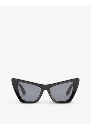 Edvard logo-print cat-eye acetate sunglasses