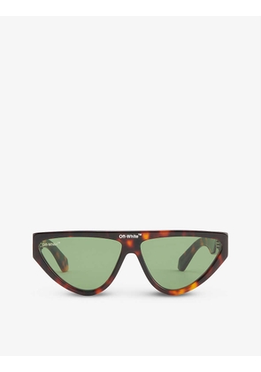 Gustav logo-print cat-eye acetate sunglasses