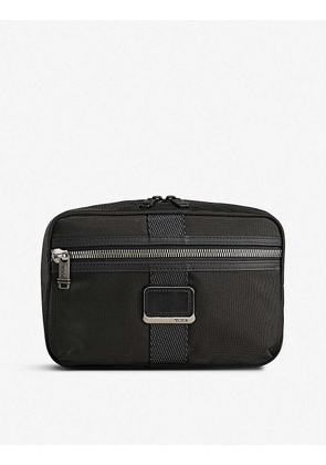 Sadler fabric and leather briefcase