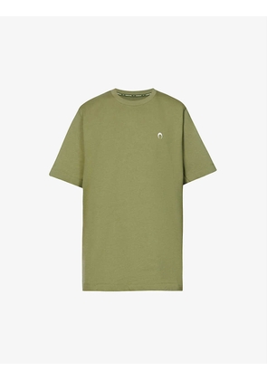 Logo-embroidered relaxed-fit organic-cotton T-shirt