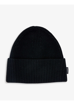 Ribbed stretch-woven beanie