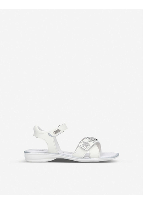 Rebecca star-embellished leather sandals 3-9 years