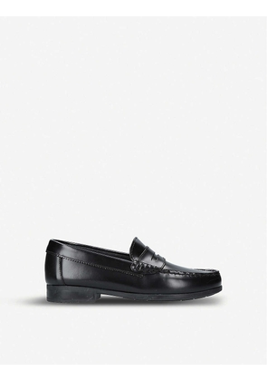 Penny 2 heeled leather loafers 7-9 years