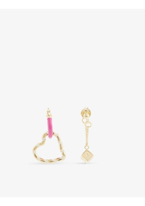 Groovy Love 14ct yellow-gold plated sterling-silver earrings