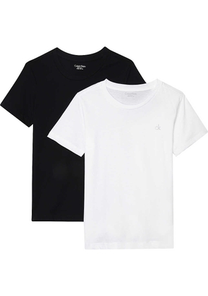 Calvin Klein Boys Black and White Logo Pack of 2 Cotton T-Shirts, Size: 8-10 Years