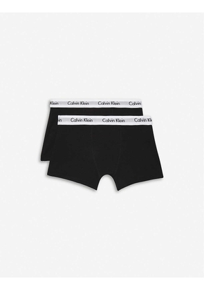 Calvin Klein Boys Black Modern Pack of 2 Cotton Trunk Boxers, Size: 8-10 Years