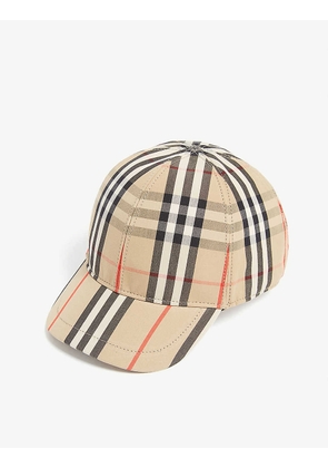 House check cotton cap 4-12 years