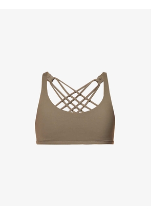 Free To Be Wild scoop-neck stretch-woven bra