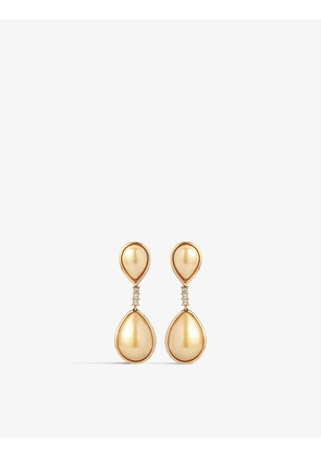 Pre-Loved Dior gold-plated and cubic-zirconia earrings