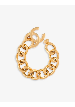 Pre-loved Chanel yellow gold-plated bracelet