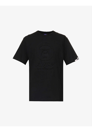 Logo-embossed relaxed-fit cotton-jersey T-shirt