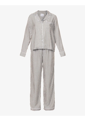 Clara stripe woven pyjamas