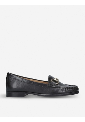 Click leather loafers