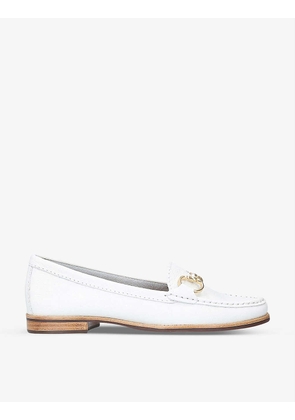 Click leather loafers