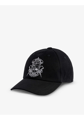 Crest logo-embroidered cotton baseball cap