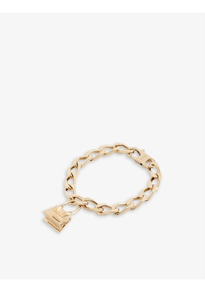 Chiquito brass charm bracelet