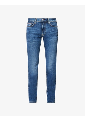 Bleeker faded-wash slim-fit stretch-denim jeans
