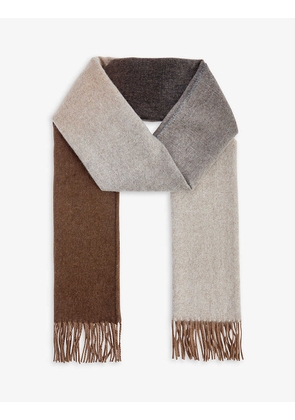 Joe ombre fringed cashmere scarf