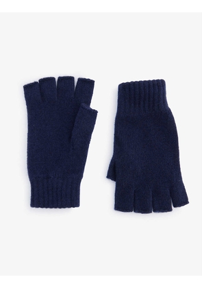 Fingerless cashmere gloves