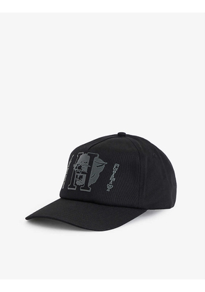 Panther graphic-print cotton baseball cap
