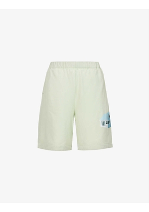House brand-print relaxed-fit cotton-jersey shorts