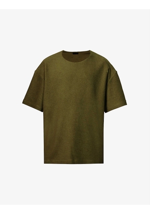 Inside Out terry-textured cotton-jersey T-shirt