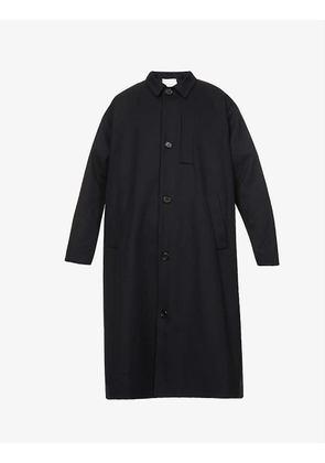 The Messenger longline cotton and wool-blend coat