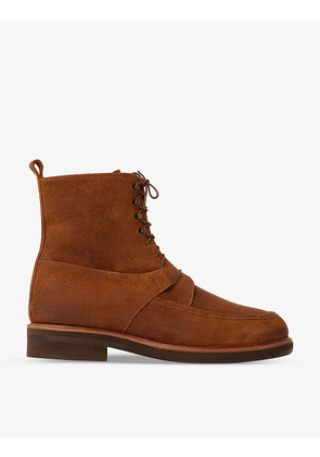 Ralph block-heel leather boots