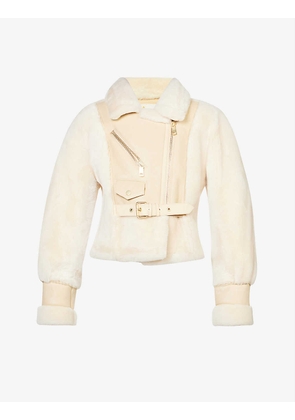 Victoria cropped shearling jacket