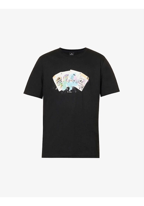 Playing Cards graphic-print organic-cotton T-shirt