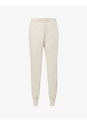 Ahnya high-rise organic cotton and recycled polyester-blend jogging bottoms