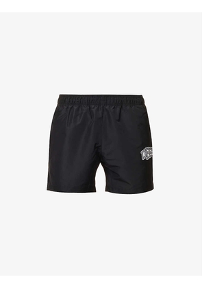 Carlos logo-print mid-rise swim shorts