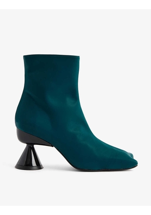 Paula Canovas del Vas Diablo contrast-heel vegan leather boots