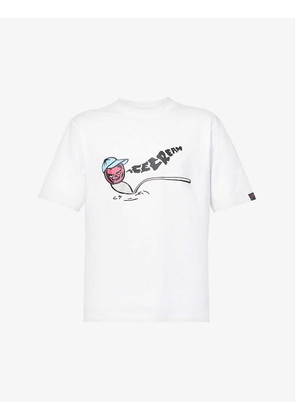 Cherry graphic-print regular-fit cotton-jersey T-shirt