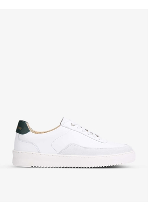 Mondo Squash perforated leather low-top trainers