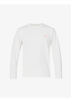 Graphic logo-print cotton-blend T-shirt