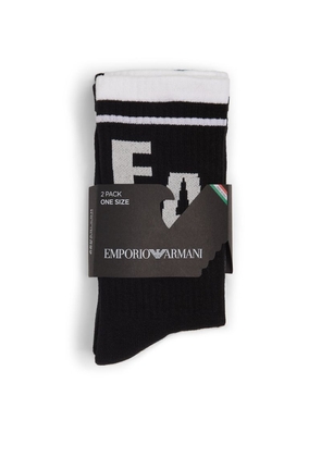 Emporio Armani Cotton-Blend Sports Socks (Pack of 2)