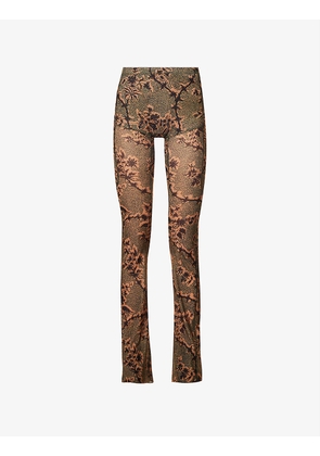 Halcyon floral-print stretch-woven leggings