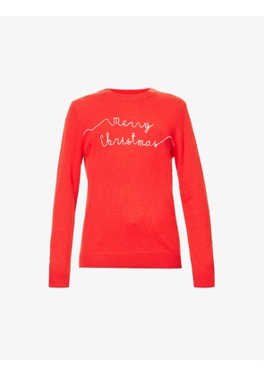 Merry Christmas wool and cashmere-blend jumper