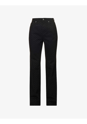 Mel relaxed-fit high-rise straight-leg jeans