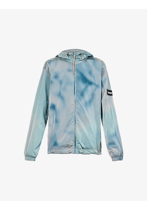 Divine Windcheater gradient-patterned oversized-fit shell jacket