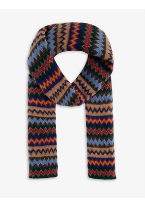 Star Dance striped wool scarf