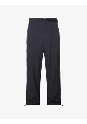 Relaxed-fit straight-leg woven trousers